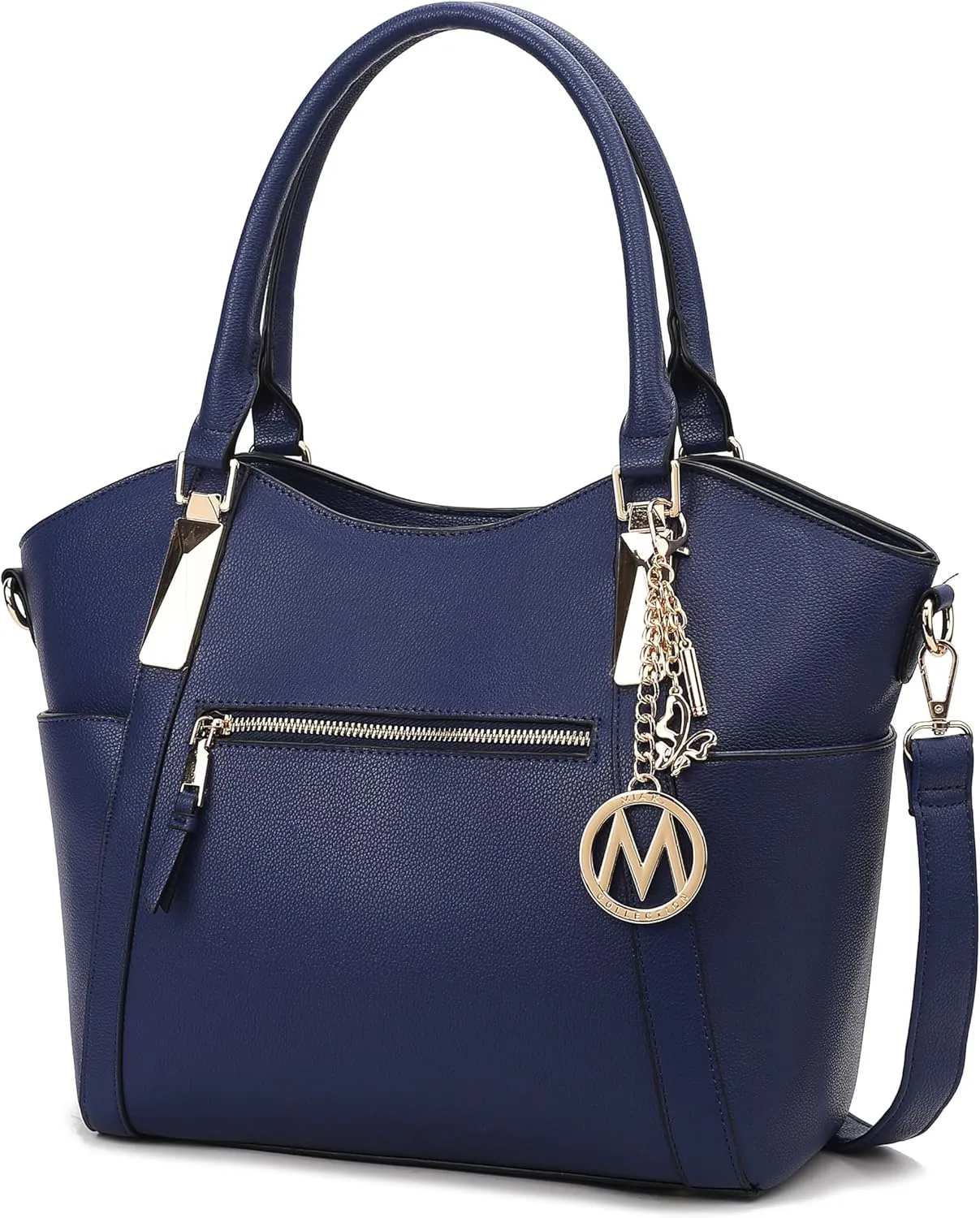 MKF Collection Tote Satchel Handbag for Women: PU Leather Shoulder Bag – Top-Handle Purse, Ladies Pocketbook By Mia K