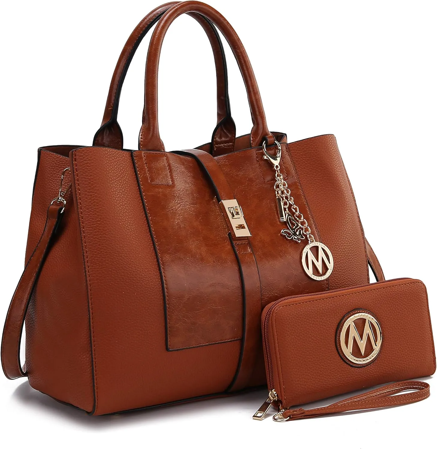 MKF Collection Women's Tote Bag with Wristlet Wallet, Vegan Leather Satchel Handbag by Mia K