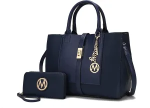 MKF Collection Women's Tote Bag with Wristlet Wallet, Vegan Leather Satchel Handbag by Mia K