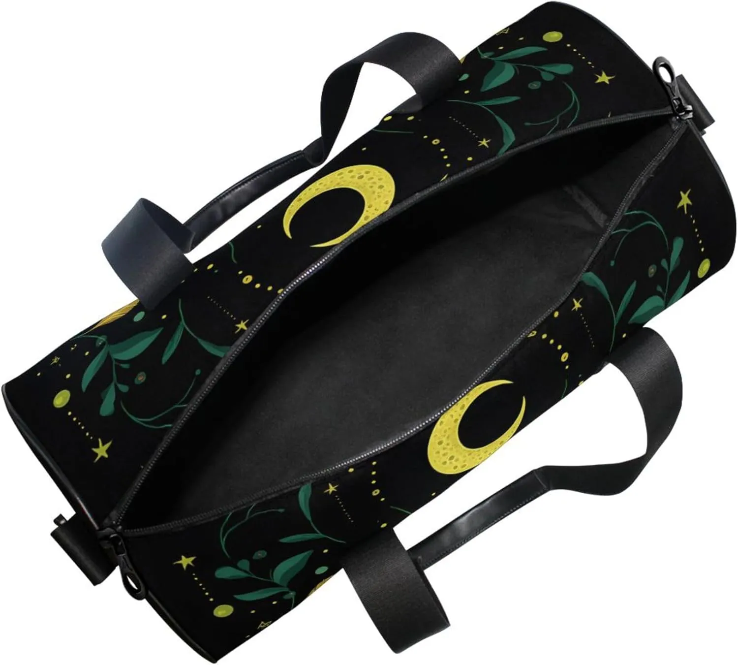 MNSRUU Sports Duffel Bags, Mystical Green Moth Athletic Gym Bag Overnight Workout Travel Tote Luggage for Men Women Yoga