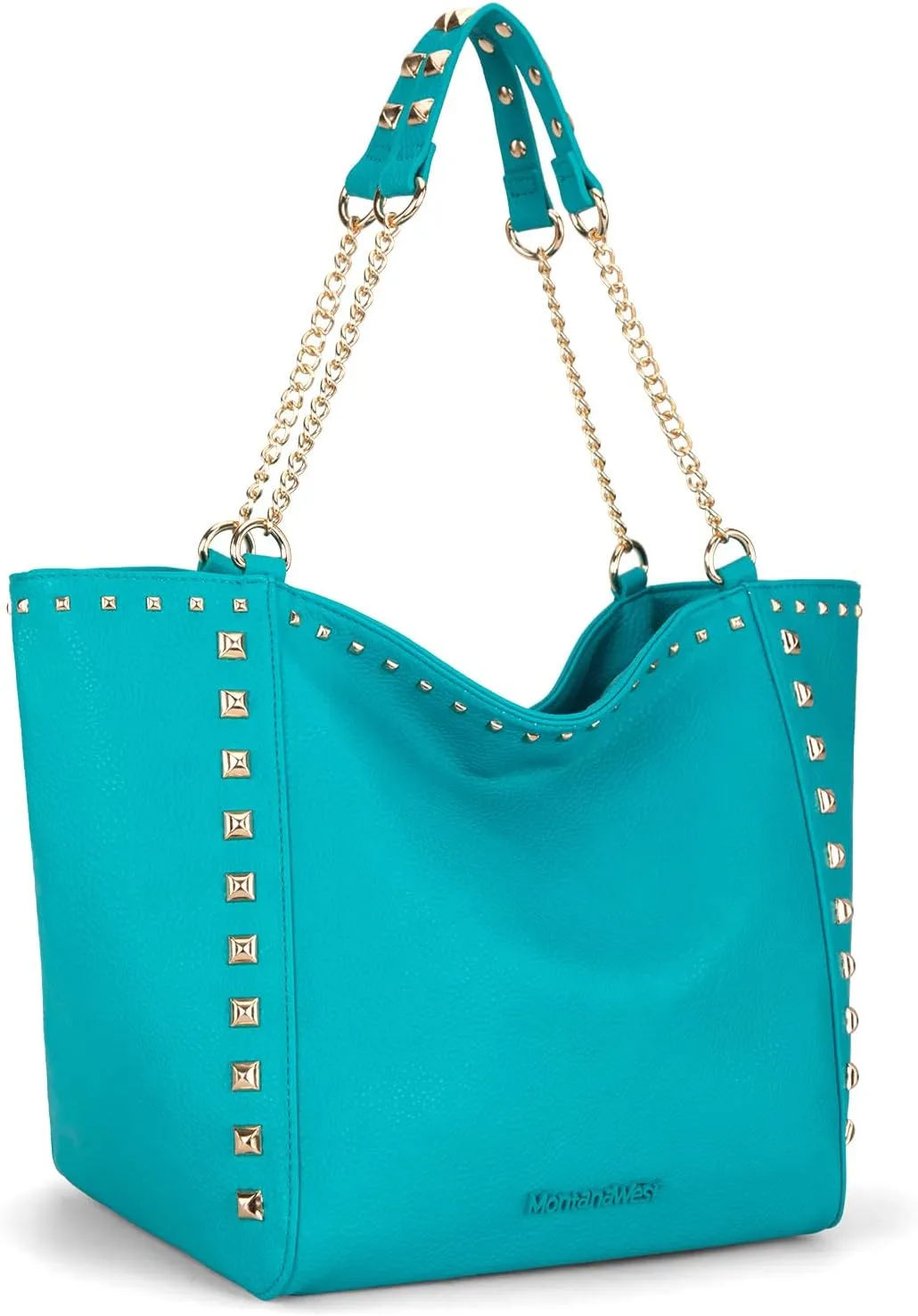 Montana West Large Tote Bag for Women Oversized Shoulder Purses with Chain Handbags