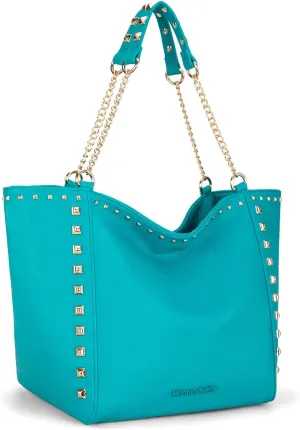 Montana West Large Tote Bag for Women Oversized Shoulder Purses with Chain Handbags