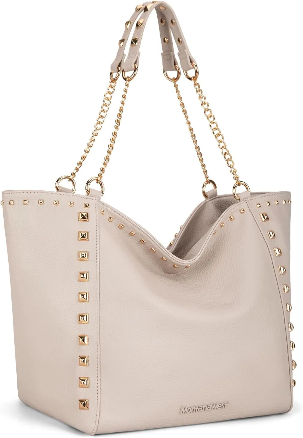 Montana West Large Tote Bag for Women Oversized Shoulder Purses with Chain Handbags