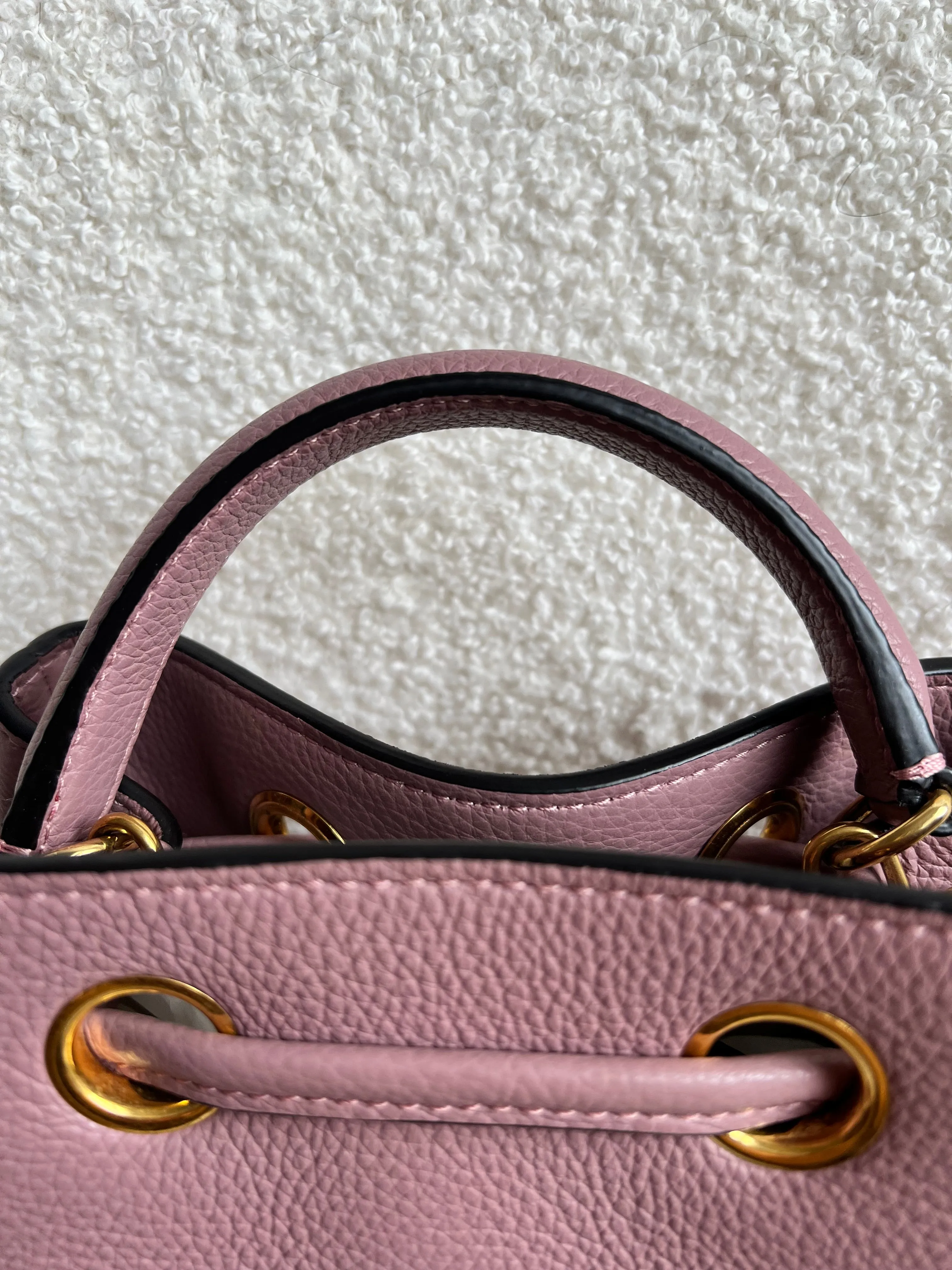 Mulberry Mocha Rose Small Hampstead Bucket Bag (RRP £895)