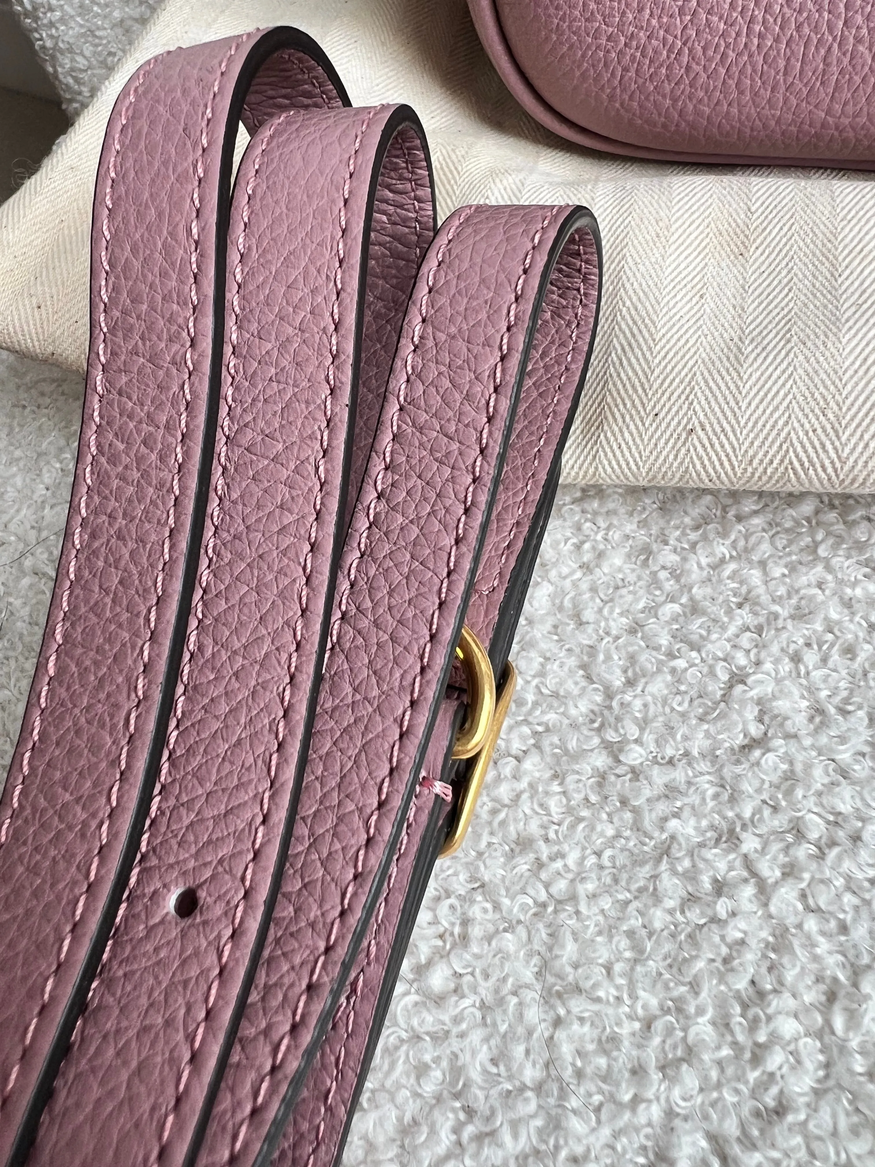 Mulberry Mocha Rose Small Hampstead Bucket Bag (RRP £895)