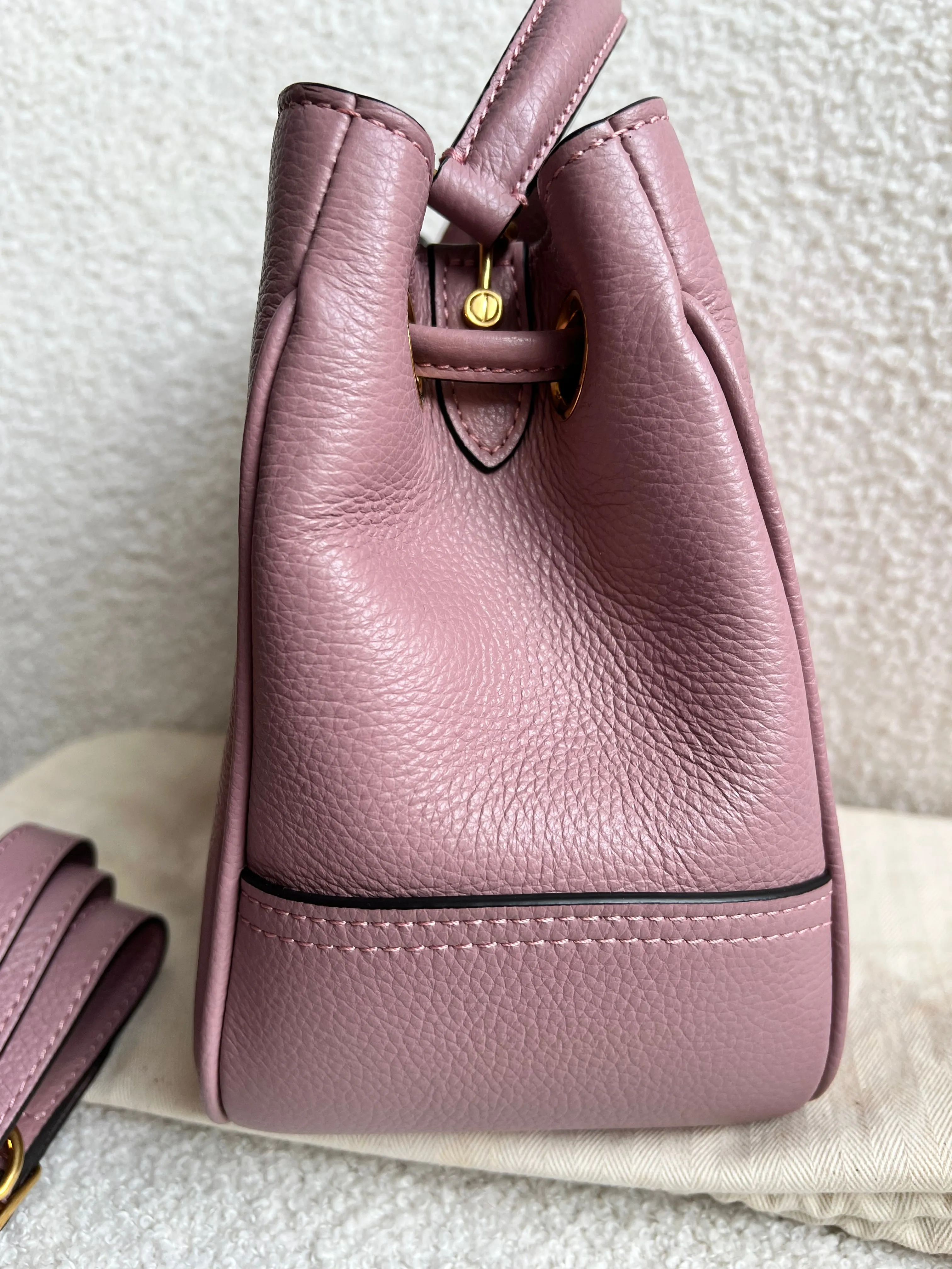 Mulberry Mocha Rose Small Hampstead Bucket Bag (RRP £895)
