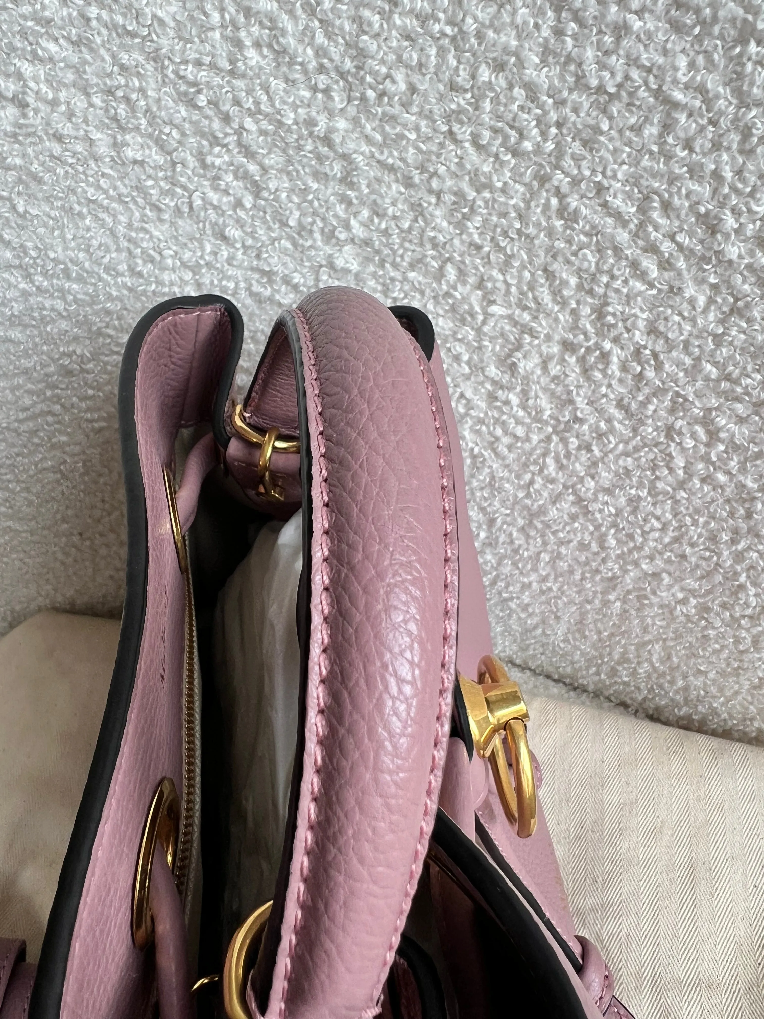 Mulberry Mocha Rose Small Hampstead Bucket Bag (RRP £895)