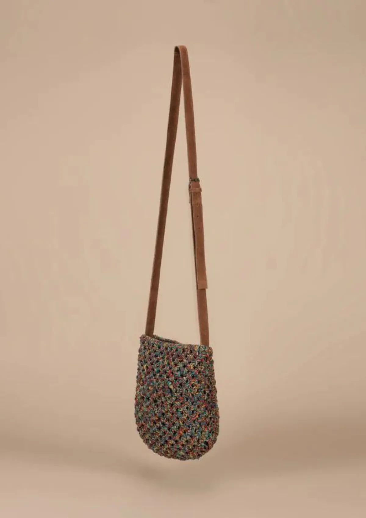 Multi-Coloured Macrame Sling Bag
