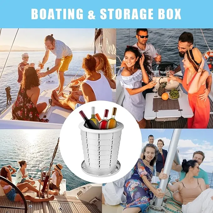mupera Portable Toilet - Upgrade Foldable Toilet with Waste Bags and Toilet Storage Bag, Multifunctional 8 Gallon Travel Retractable Potty with Lid, for Car RV Boating