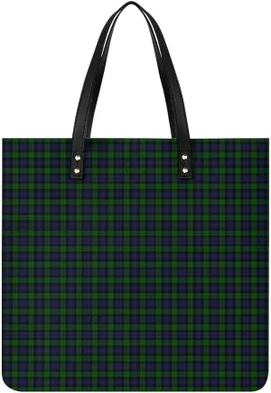 Murray Tartan Fashionable All Printed Leather Handbag Unisex