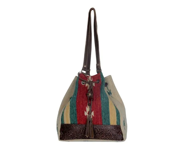 Myra Radiant Red Bucket Bag