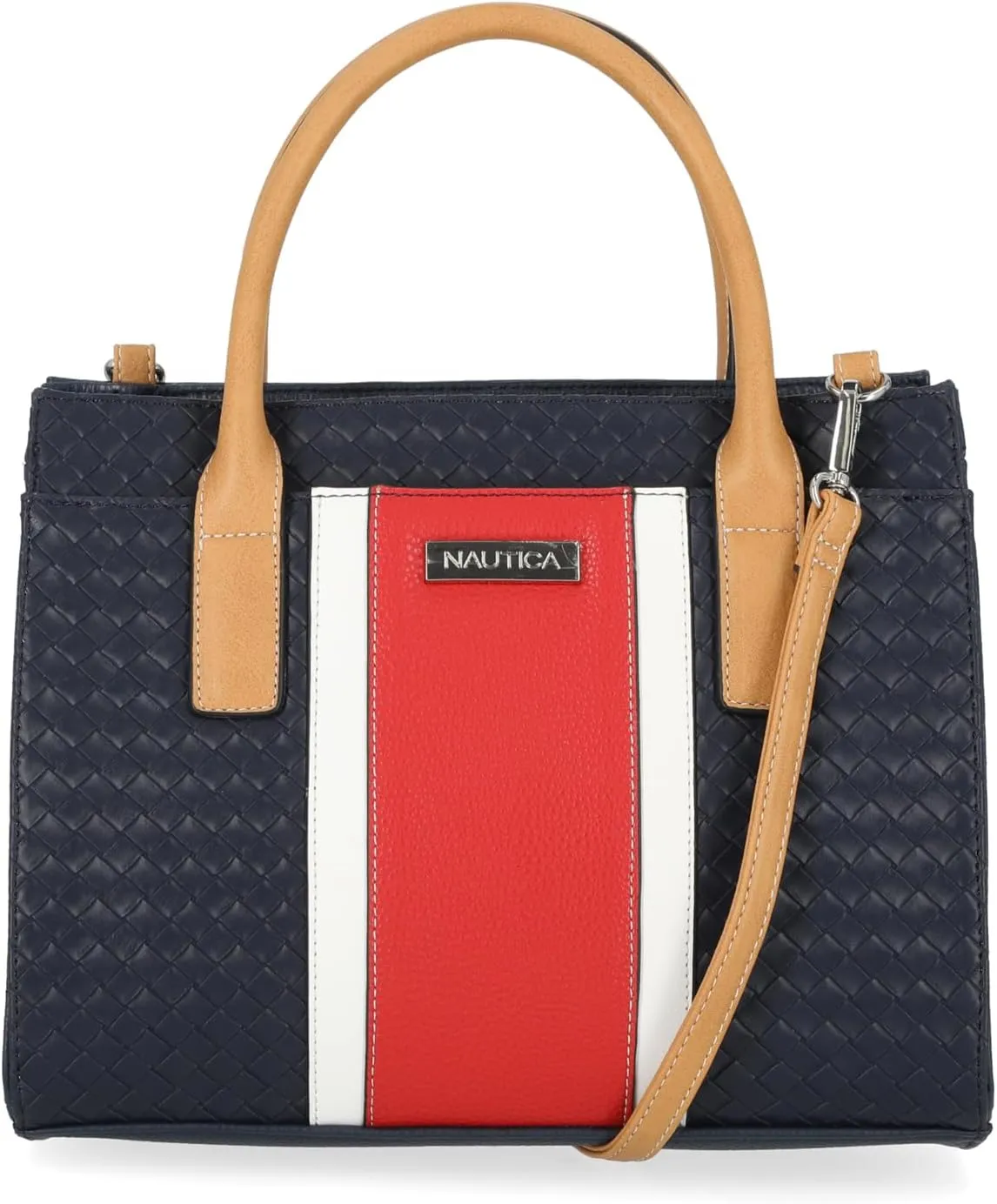 Nautica Womens Sandy Jr. Top Handel Satchel with Removable Crossbody Strap