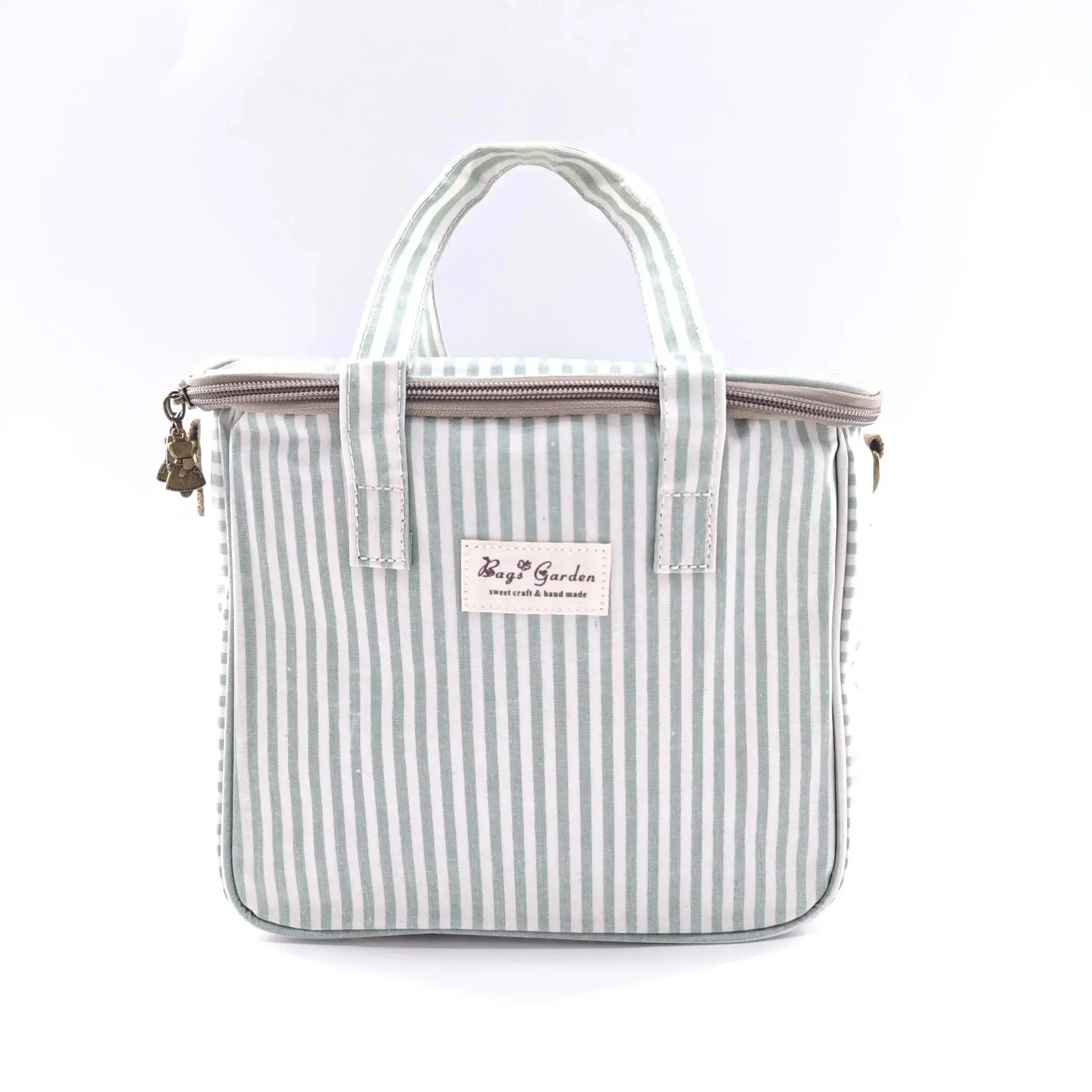 Neverita waterproof cuadrada Rayas Mint Bags Garden