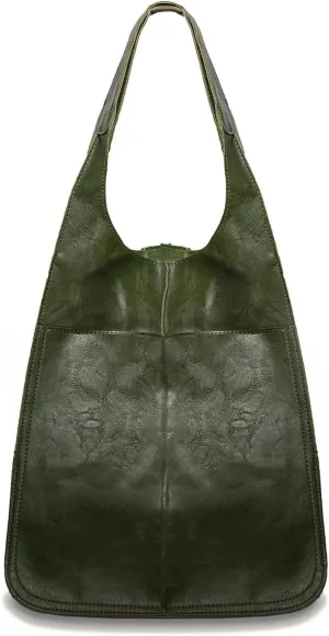 NICOLE & DORIS Large Carry on Handbags Oversized Tote Bags for Women Hobo and Shoulder Bags Soft PU Leather Shopping Bag