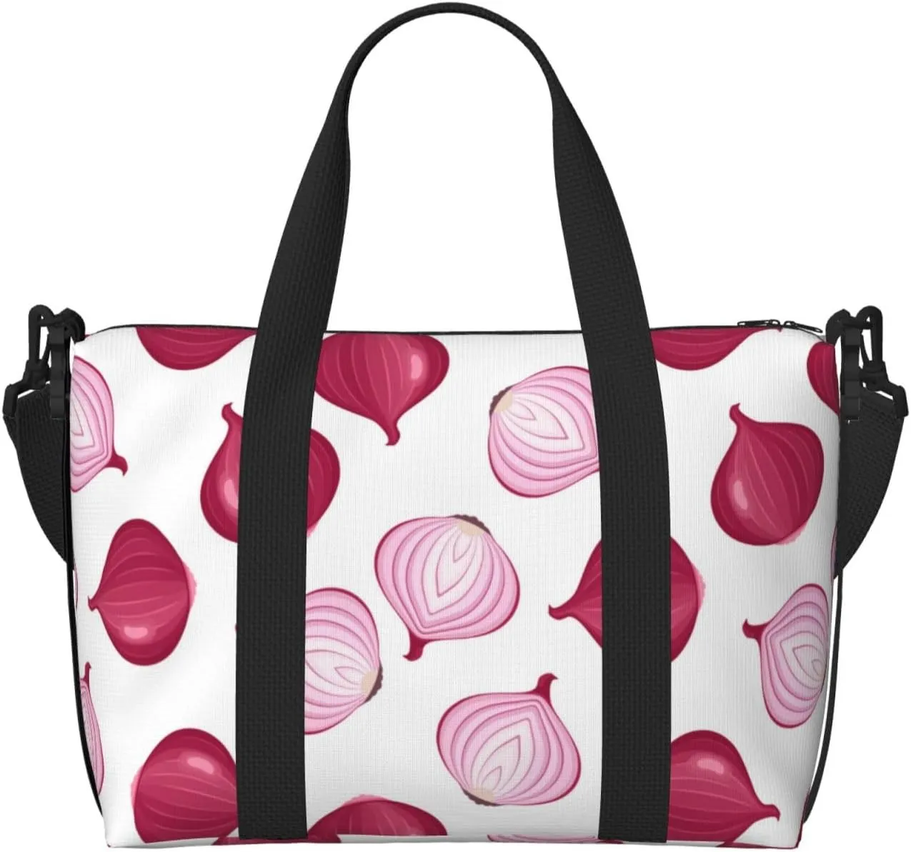 Novastar Laptop Tote Bag for Women Work - purple Onion Overnight Weekender Bags for Women Travel, Gym Bag for Women Men, Personal Item Crossbody Travel Bags for Women Men Carry On
