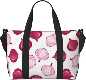 Novastar Laptop Tote Bag for Women Work - purple Onion Overnight Weekender Bags for Women Travel, Gym Bag for Women Men, Personal Item Crossbody Travel Bags for Women Men Carry On