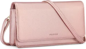 nuoku Crossbody Bag for Women, Phone Wallet Purses PU Leather Satchel, Small Shoulder Bags