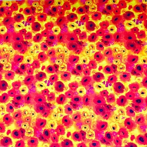 Orange & Yellow Poppy Bandana