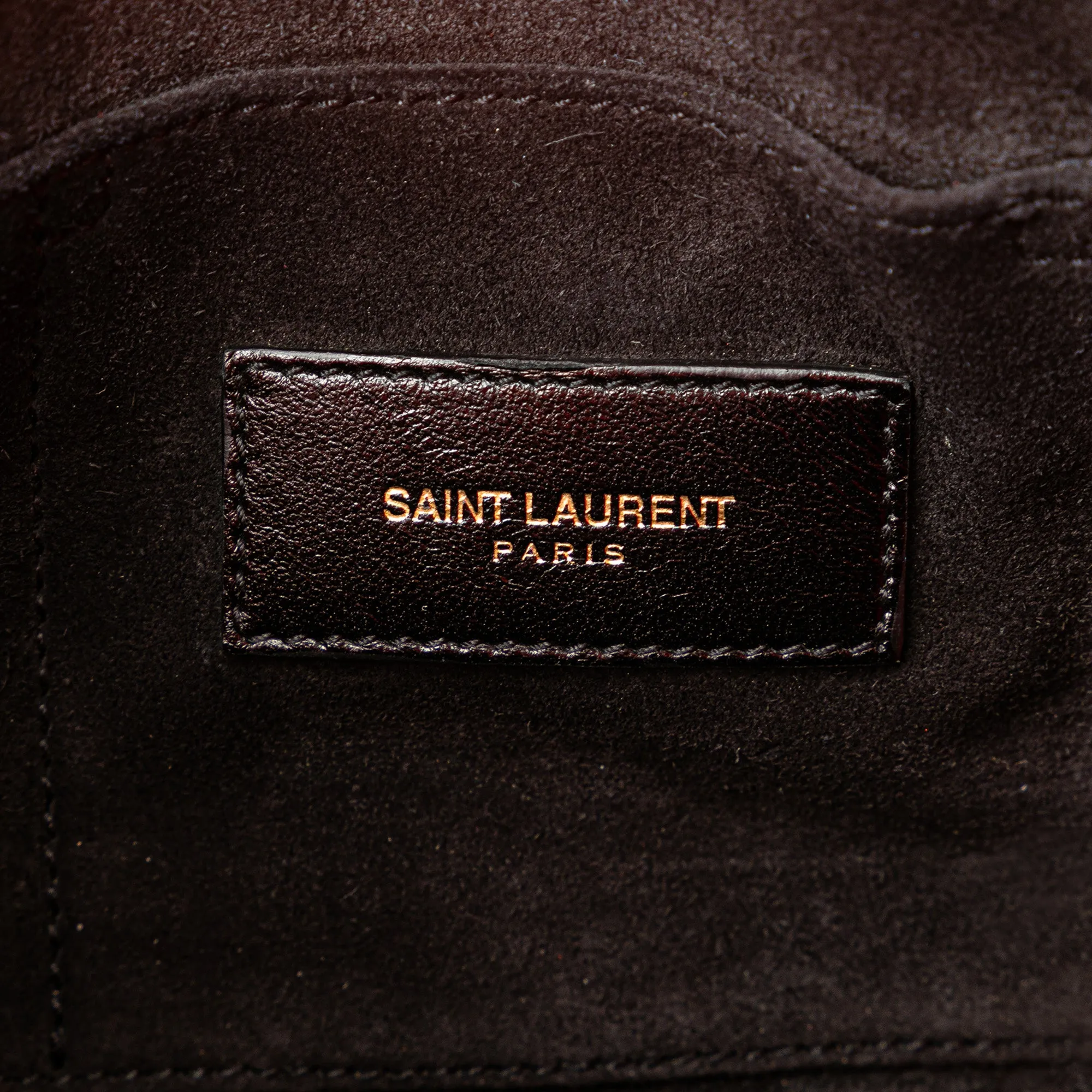 Orange Saint Laurent Nano Leather Sac De Jour Satchel