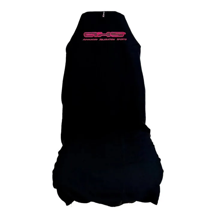 Original Embroidered AXS Front Seat Cover - Fluoro Pink on Black Single AXSFPKBLA