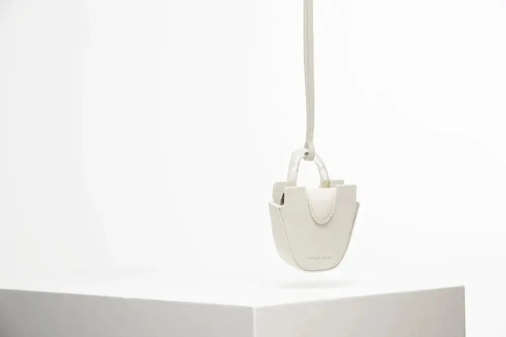 OUREA MINI | OFF WHITE Leather Handbag by NATURAE SACRA