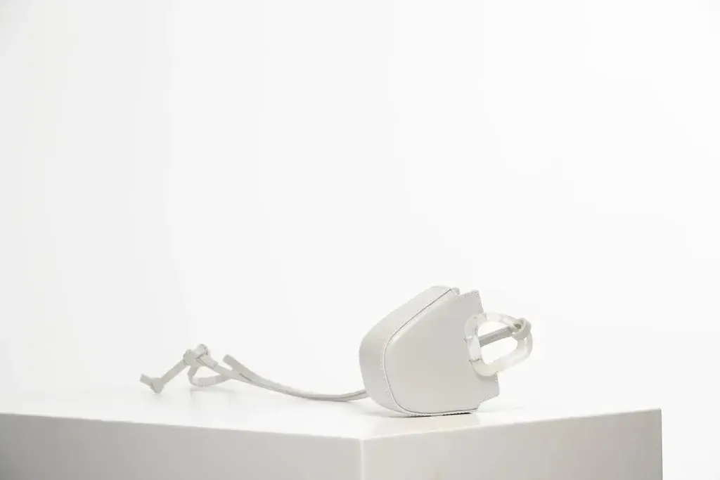 OUREA MINI | OFF WHITE Leather Handbag by NATURAE SACRA