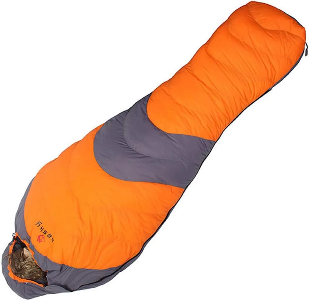Outdoor Winter 1000 Grams of Duck Down Filled Outdoor Hiking Hiking Camping Mummy Sleeping Bag