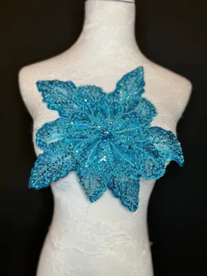 Oversized Corsage Flower, Beaded, Sequined, 19 Colours, 12” Wide, Beaded Pin on Corsage, Bridal, Clothing, Dress, FAN Design, FAN Design