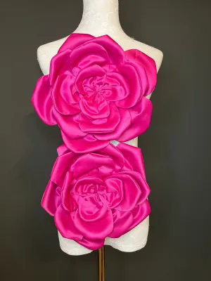 Oversized Large Corsage Flower, Cerise, 9 colours, 11” Wide, 27cm, Pin on Corsage, Bridal, Clothing, Dress, Hat, Accessory, FAN Design