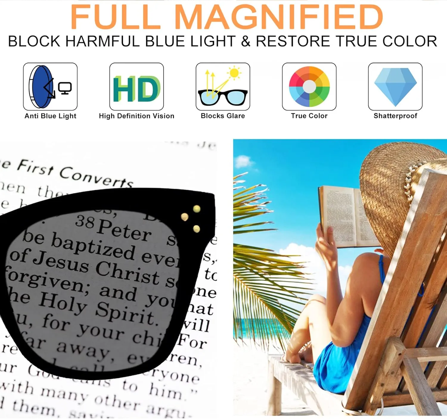 Oversized Reader Sunglasses for Women 2.50 Cat Eye Reading Glasses UV Protection Fashion Design 1.0 1.25 1.5 1.75 2.0 2.25 2.5 2.75 3.0 Transparent 2.50