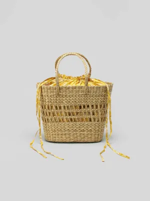 Oversized Straw bags - Orange/Yellow tones