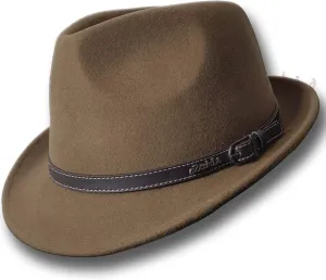 Oztrala Trilby Felt Hat Australian Wool Leather Band Fedora Fur Men/Women Bucket HW03 Trilby