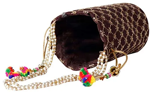 (Pack of 10) Women's Potli Bag Combo (Multicolor)