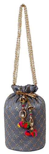 (Pack of 10) Women's Potli Bag Combo (Multicolor)