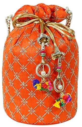 (Pack of 10) Women's Potli Bag Combo (Multicolor)