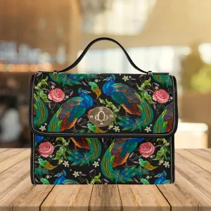 Peacocks Parade | Canvas Satchel Bag