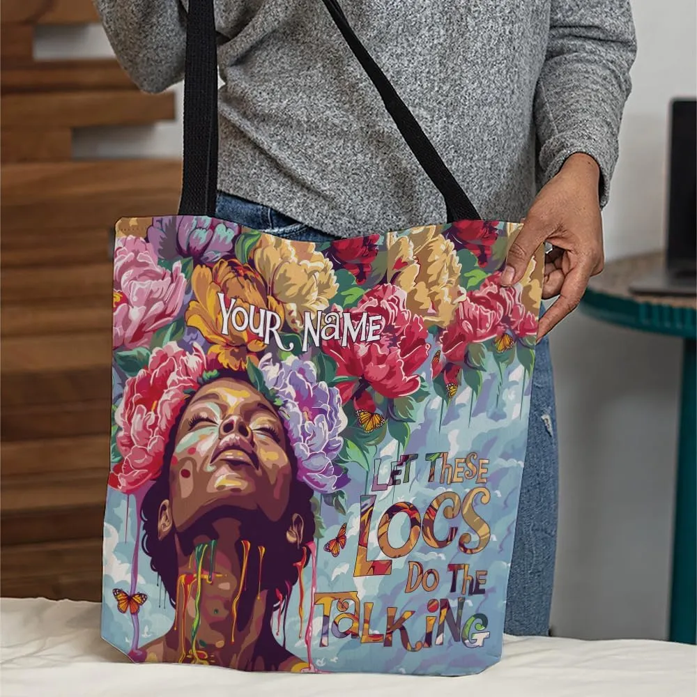 Personalized Canvas Totebag For Black African Women, Mother's Day Birthday Christmas Gifts For Black Women