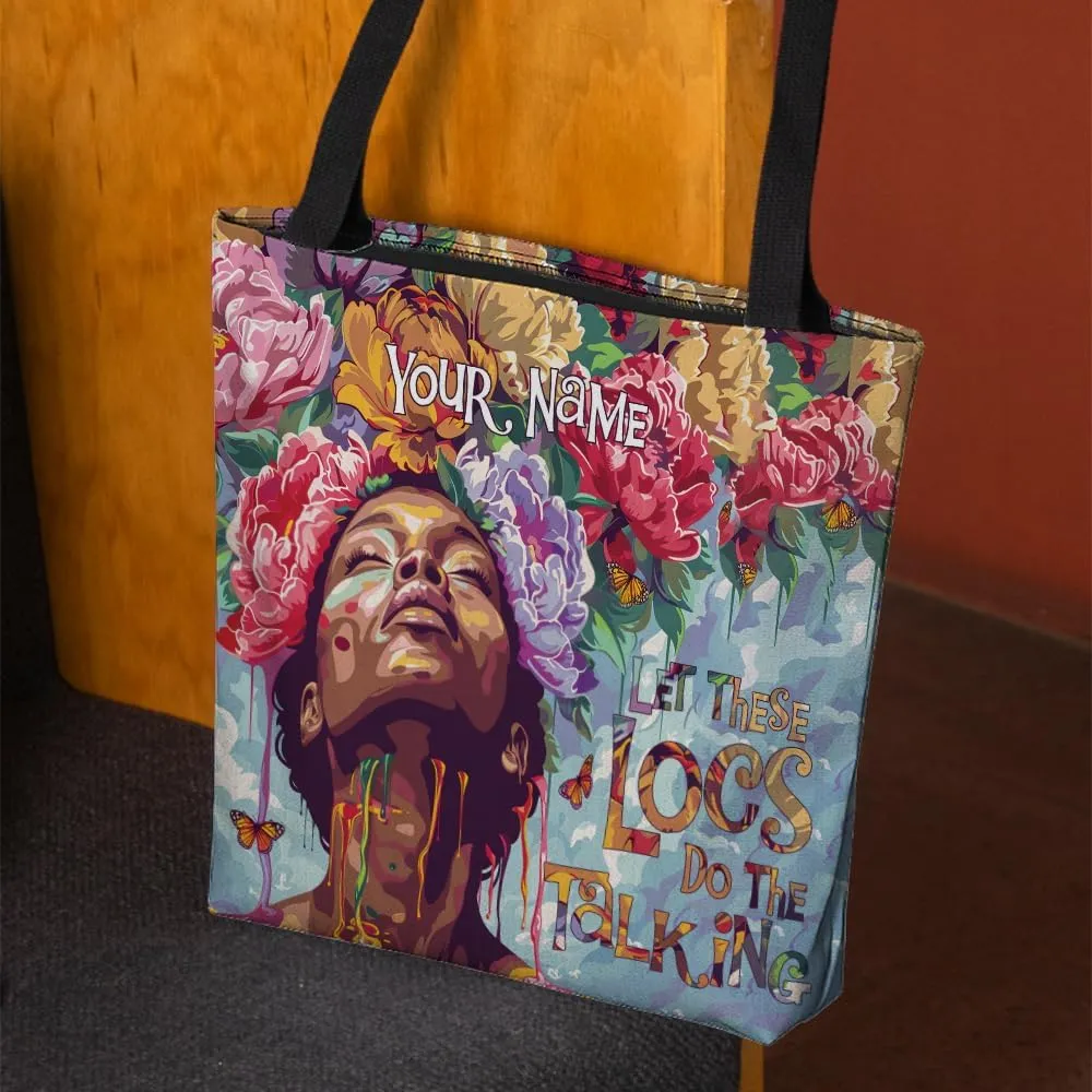 Personalized Canvas Totebag For Black African Women, Mother's Day Birthday Christmas Gifts For Black Women