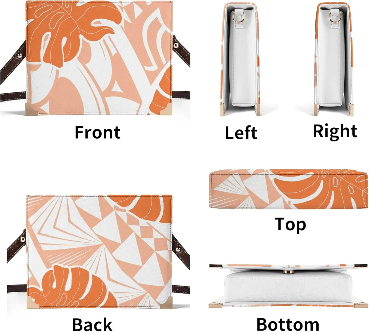 Personalized Student Square Book Crossbody Bag Polynesian Vintage Print Samoan Tribal Women'S Crossbody Bag