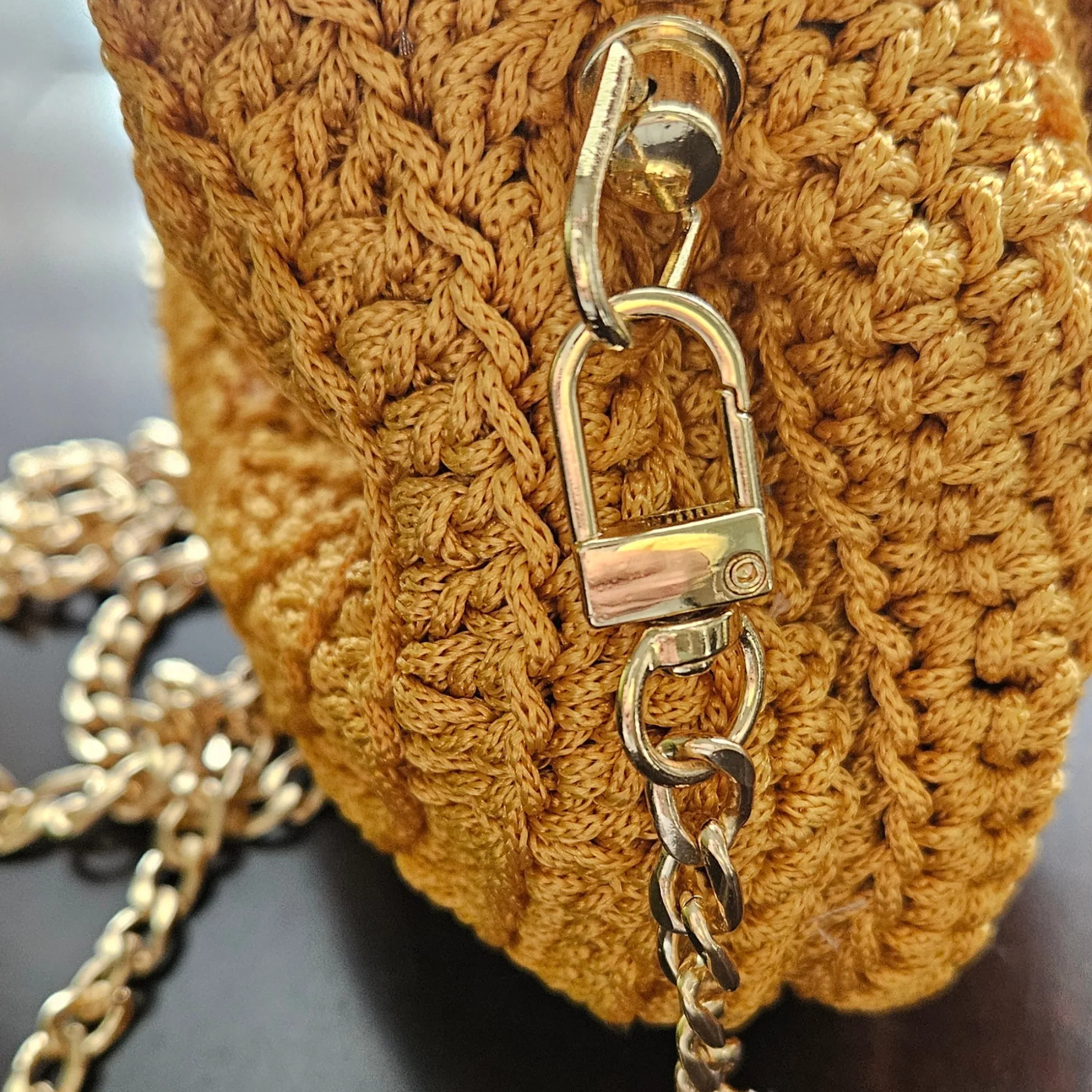 Petite Bloom Macramé Tote – Classic Bloom (No Handle)