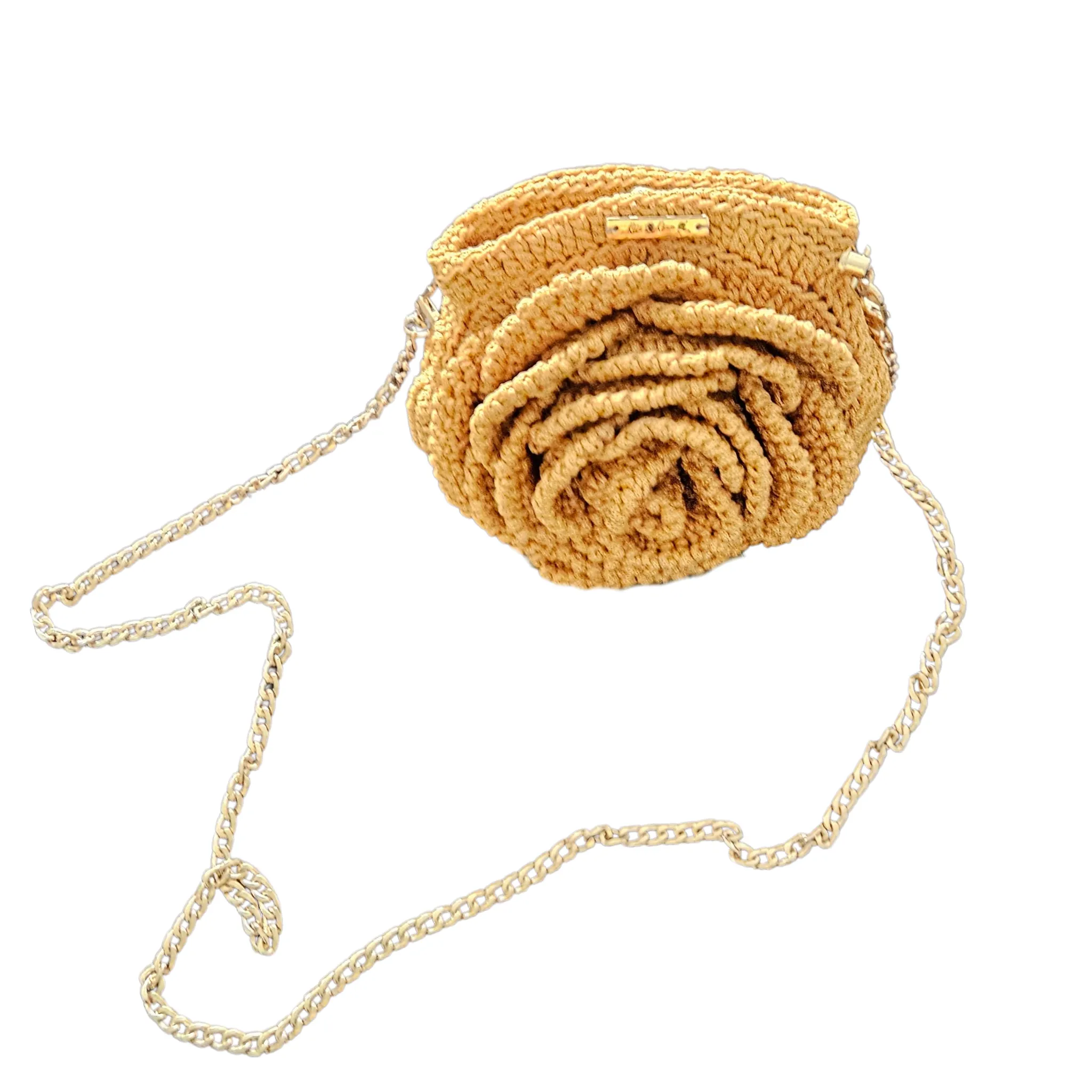 Petite Bloom Macramé Tote – Classic Bloom (No Handle)
