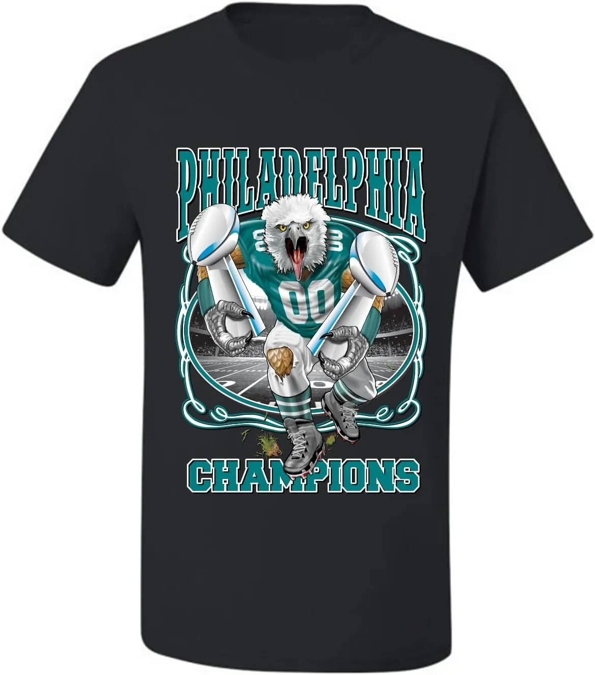 Philly PA Fan | PHI Phila Fantasy Football Sports Men's T-Shirt