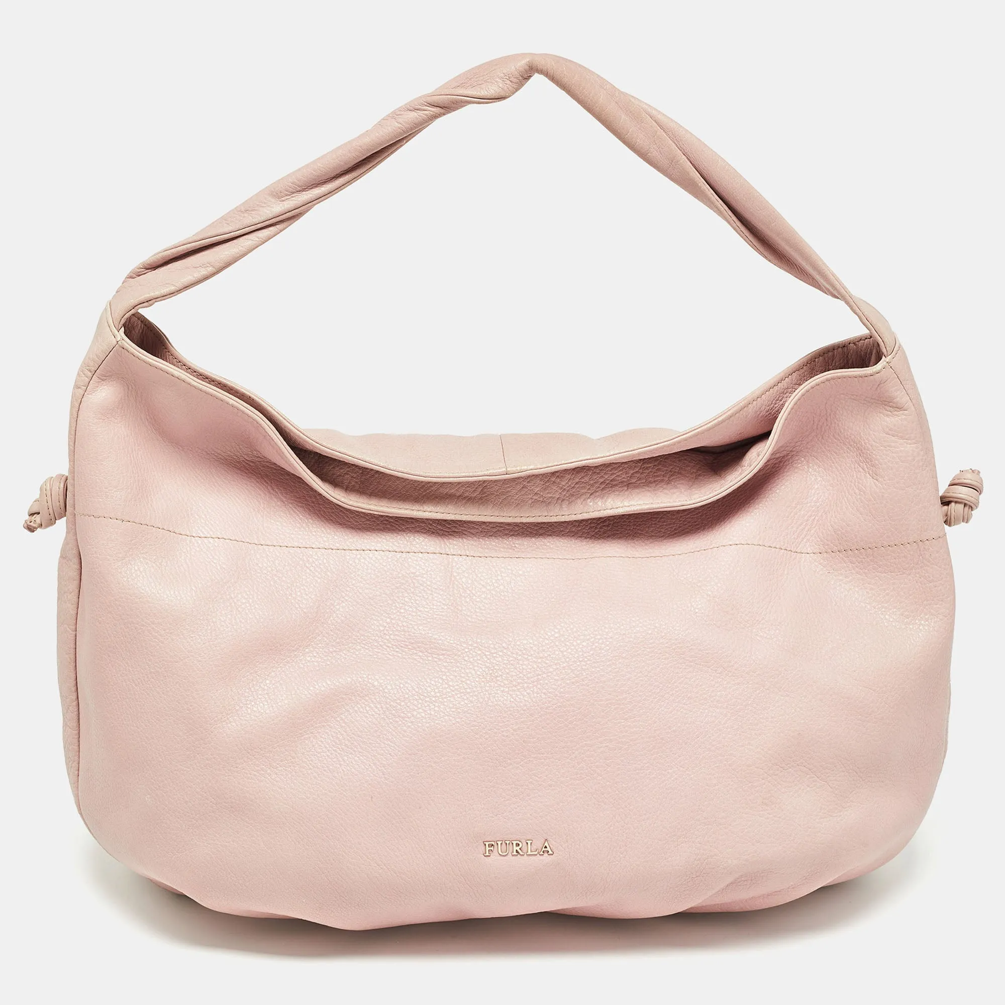 Pink Leather Oversized Hobo