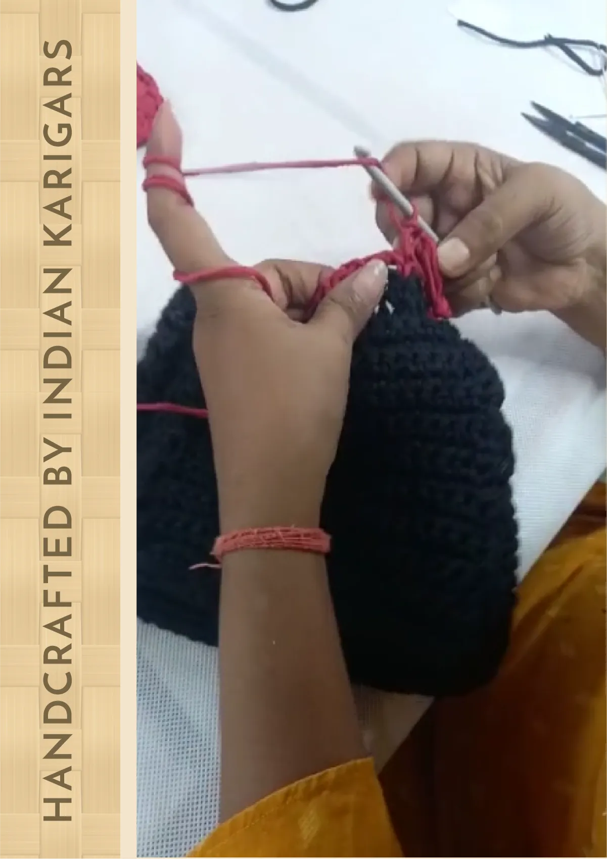 Pink Malai Dori Crochet Bag