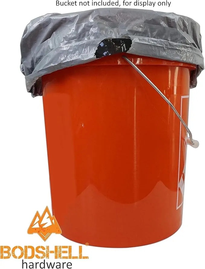 Portable Toilet Seat Lid Bundle with (3) Restop2 Disposable Toilet Bags - for Emergencies and Camping, fits 5 Gallon Bucket (Lid and 3 Restop2 Bags)