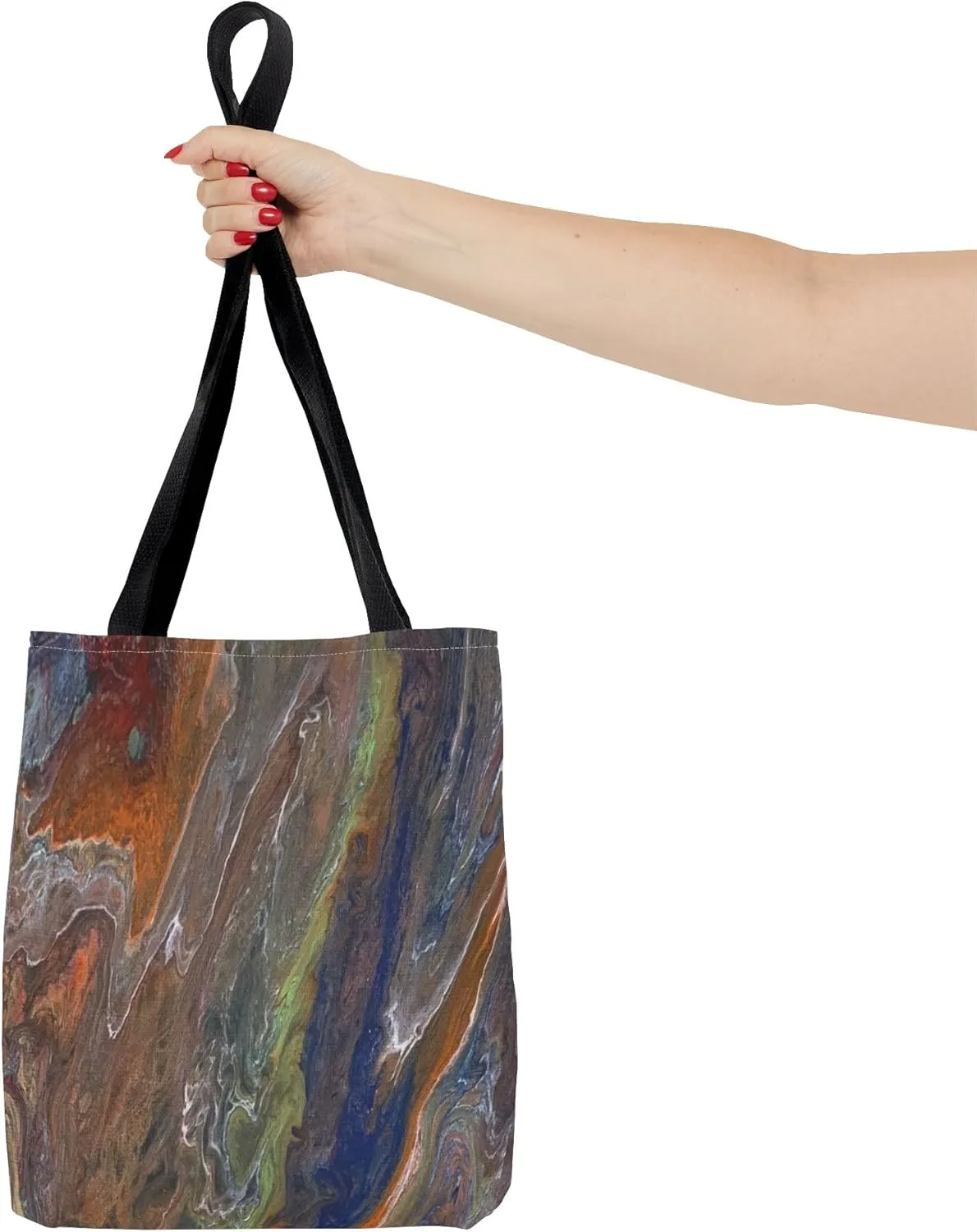 Pour Paint Tote Bag, Artistic Shoulder Bag, Creative Canvas Tote, Paint Splash Purse, Fashionable Shopping Bag