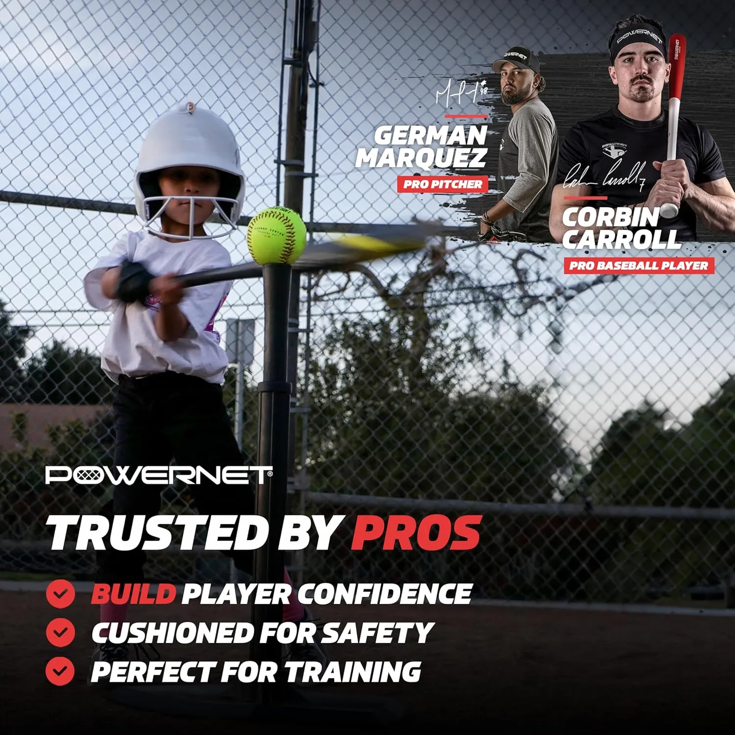 PowerNet Softball Batting Practice Equipment - Bucket of 11" & 12" Softballs, Weighted & Flexi Balls, Crushers