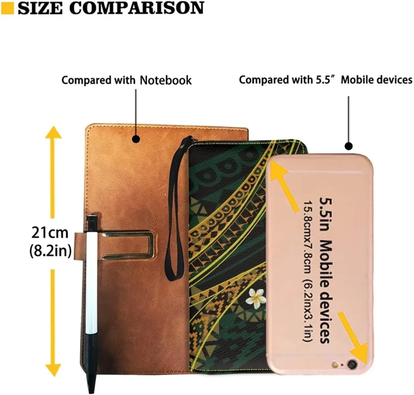 PU Leather Purse Samoan Polynesian Tribal Large Capacity Tote Bag Shoulder Bags Wallet Set 2pcs Shoulder Bags