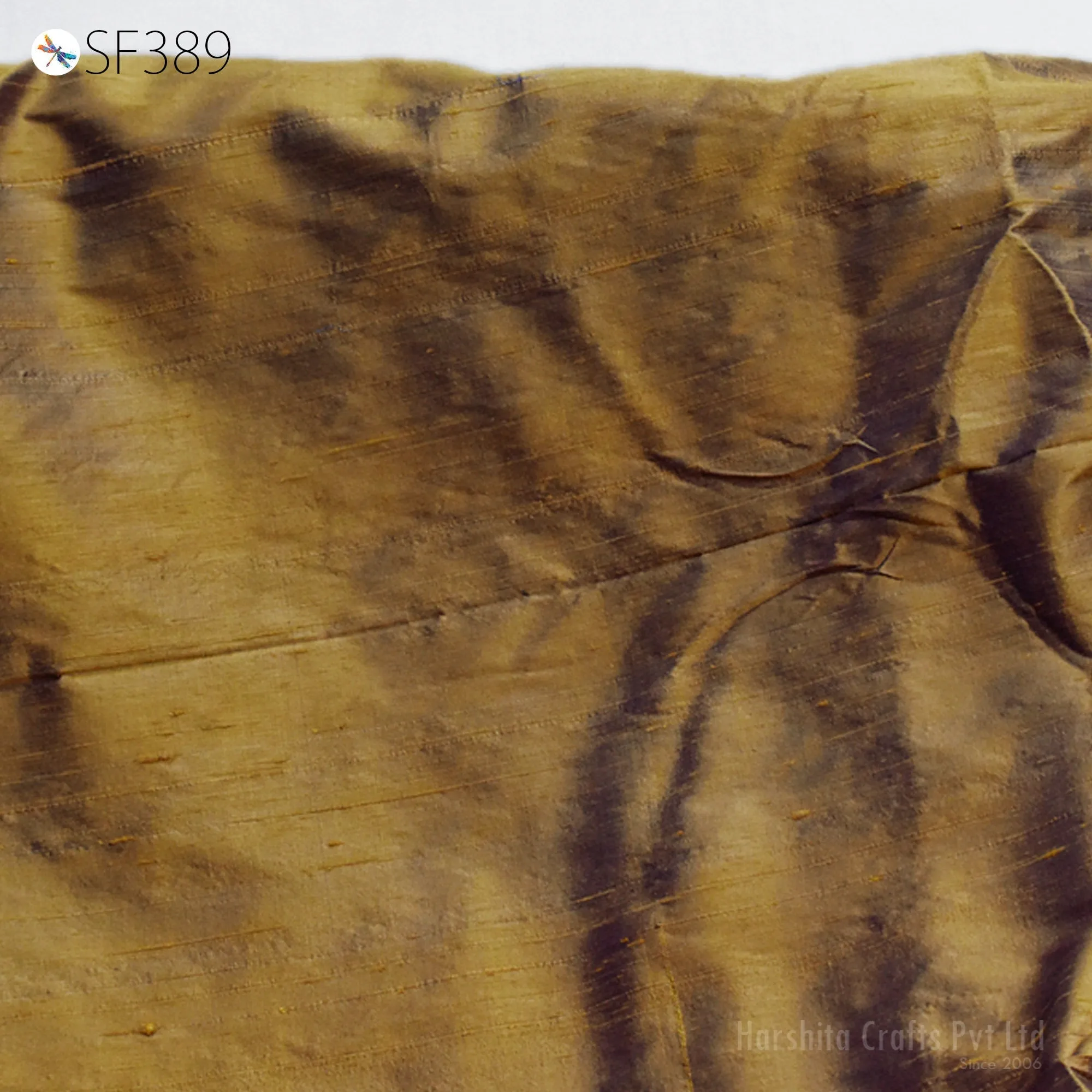 Pure Dupioni Fabric by the Yard Indian Iridescent Brown Blue Shantung Raw Silk Dupion Wedding Bridal Dresses Sewing Upholstery Pillowcase