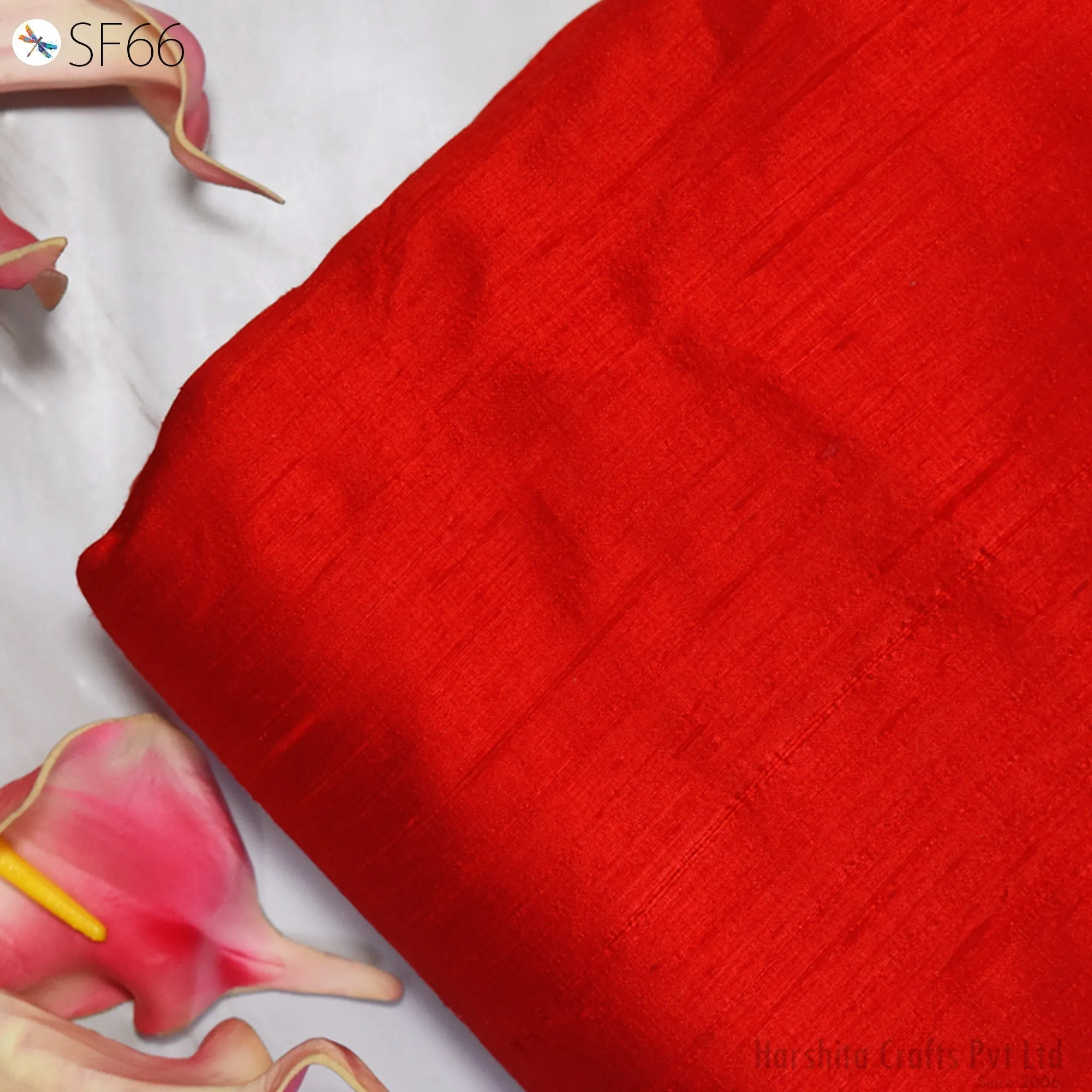 Pure Dupioni Silk Fabric by Yard Red Wedding Dress Bridesmaid Prom Dresses Indian Raw Silk Dupion Crafting Sewing Pillow Cushions